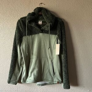 Life Integrity Earth Women's Green Hooded Sweater